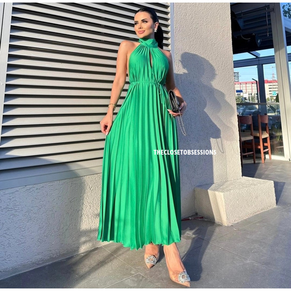 RARE!!! MANGO BLOGGER FAVE!!! Halter Midi Dress NWT - Picture 13 of 16